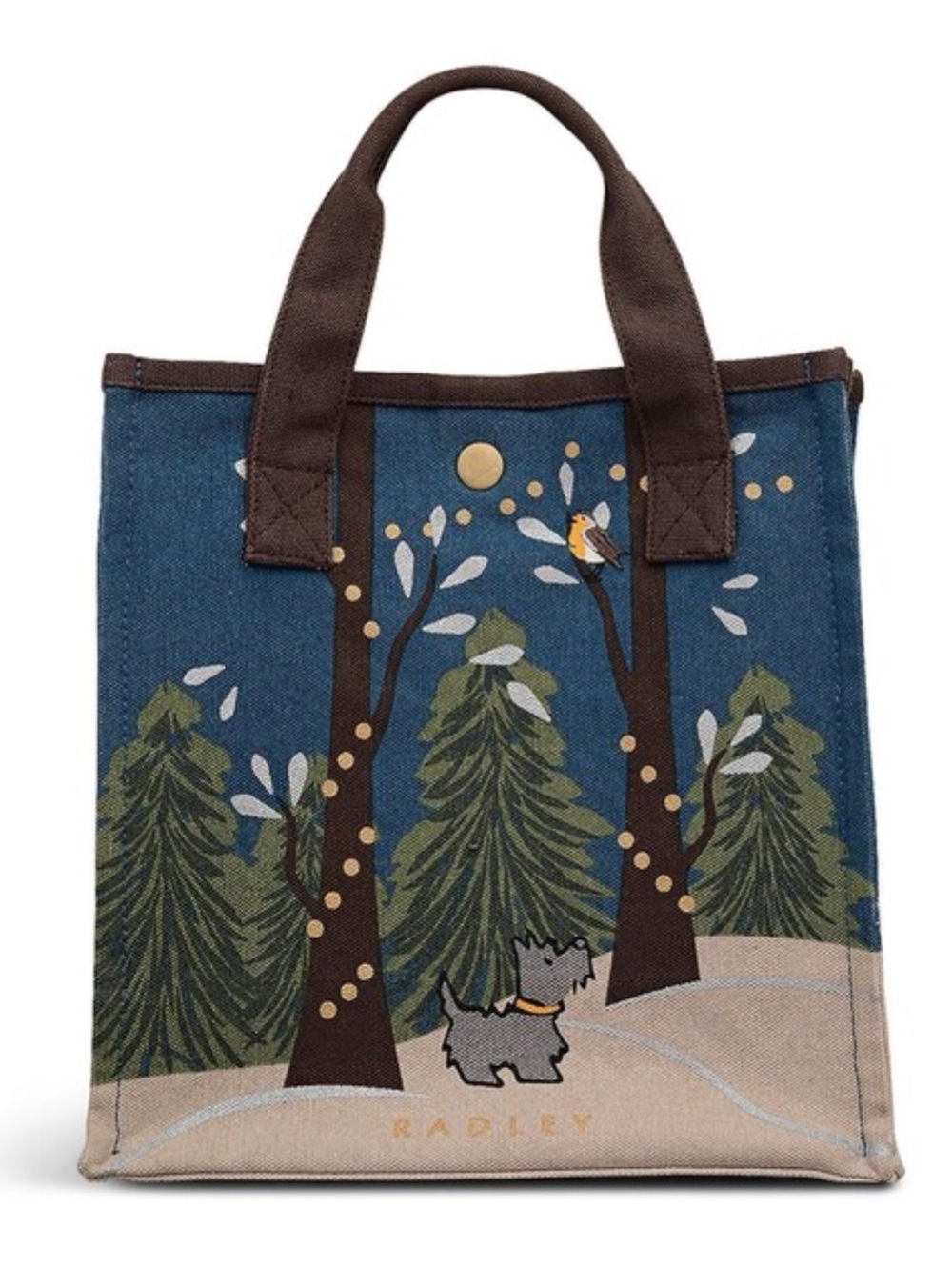 Radley London Winter Tales Small Canvas Tote Bag New